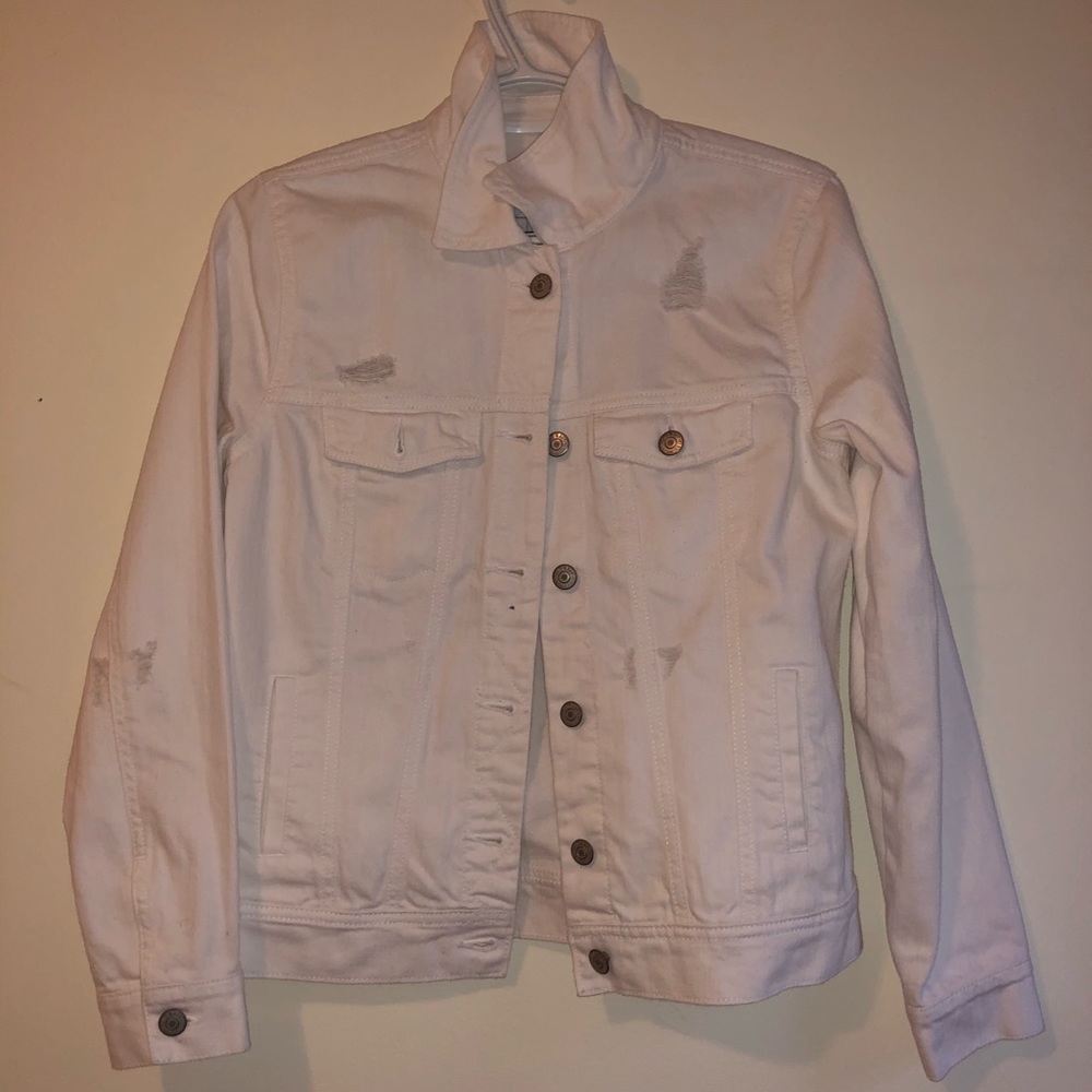 White denim jacket